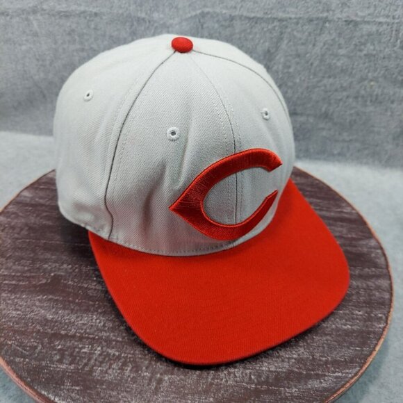 Cincinnati Reds Gray & Red Baseball Hat By 47 Adjustable Snapback Cap Unisex - Picture 8 of 12